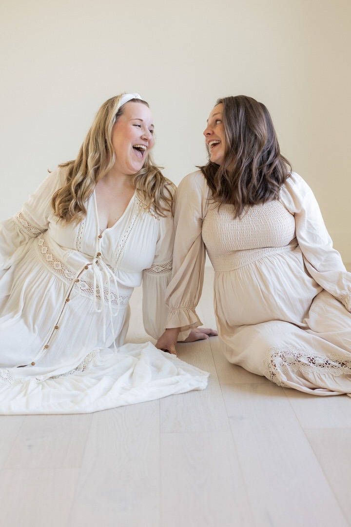 maternity session with friends